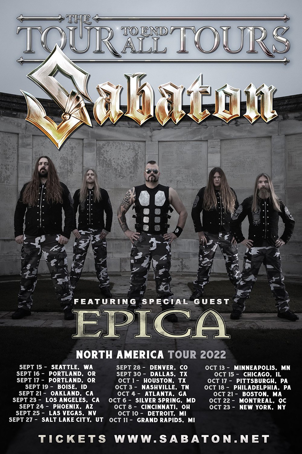 Sabaton Kicks off North American Tour at the Paramount Theater SMI